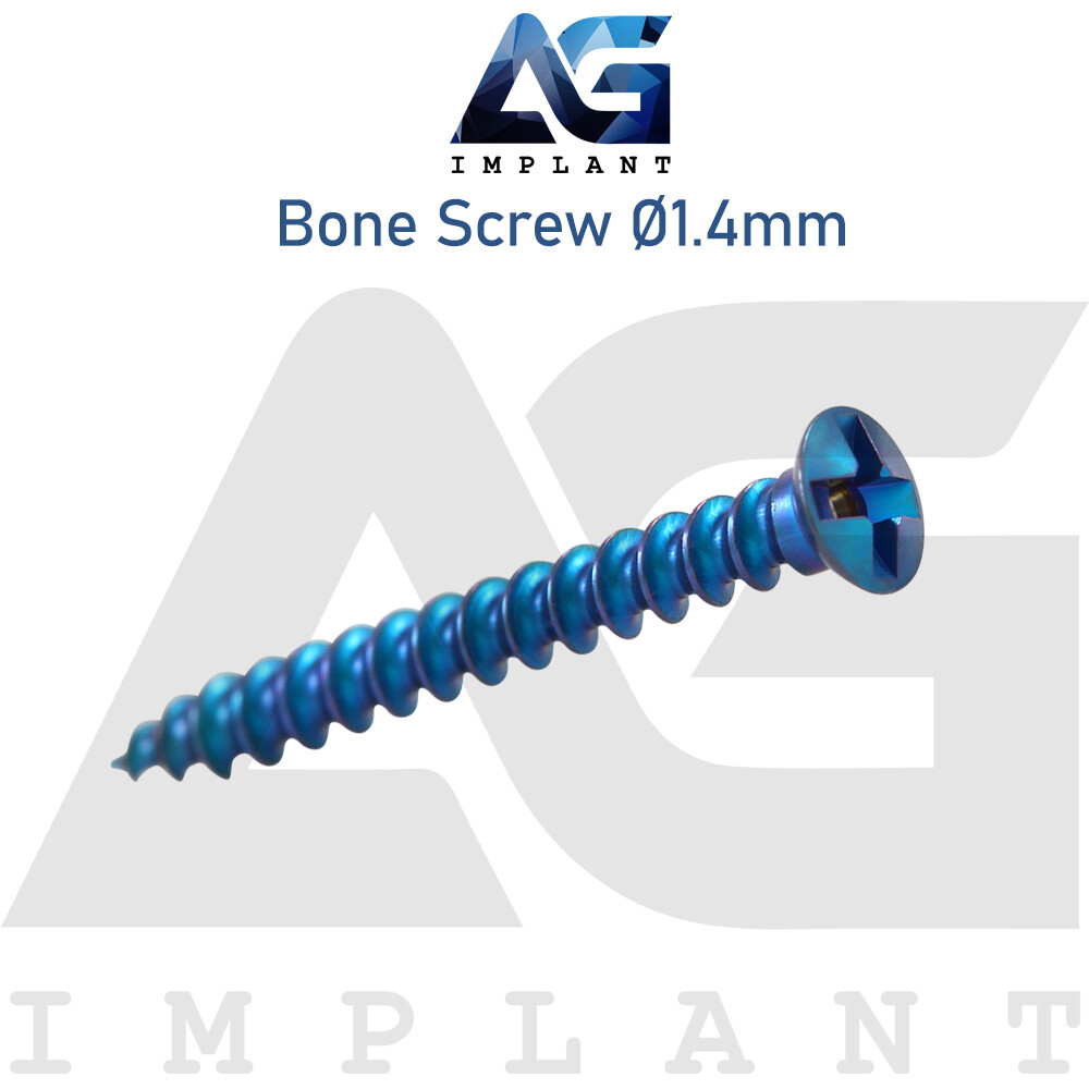 20 Titanium Screw Ø1.4mm Guided Regeneration GBR Dental Membrane Fix System