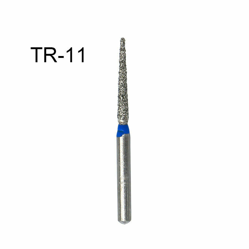 10PCS Diamond Burs TR-11 Medium FG 1.6mm for High Speed Handpiece bomaoer