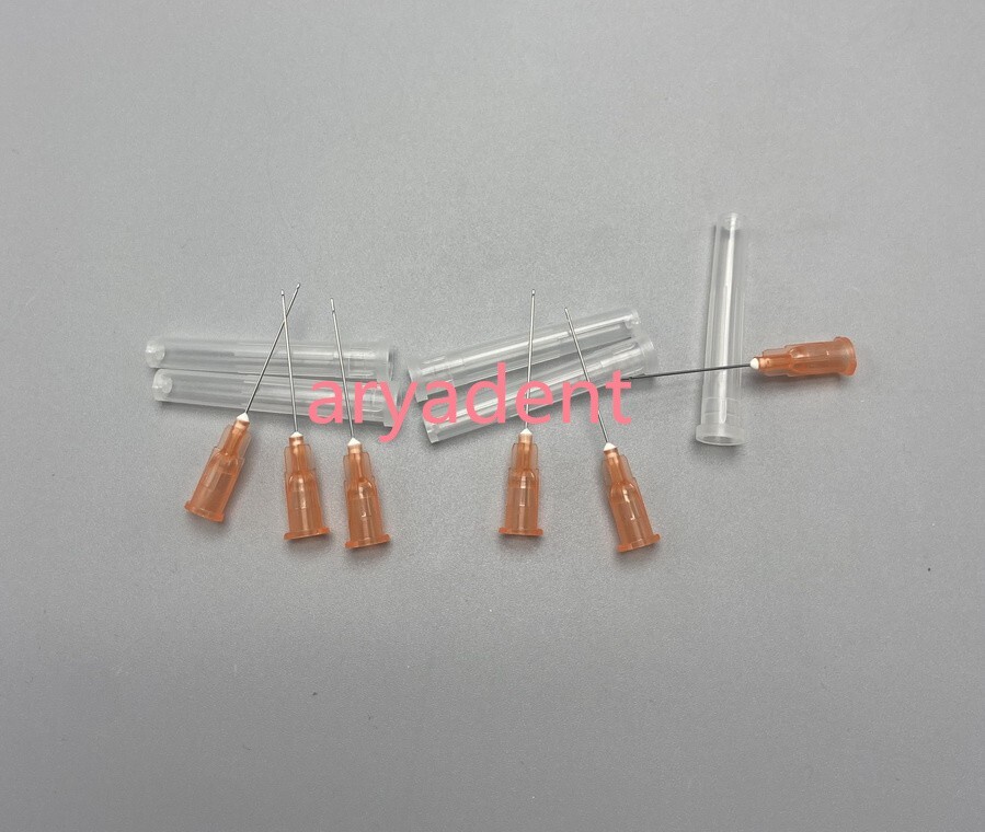 Dental Endo Irrigation Needle Disposable Syringe Tip 25/27/30GA Double Side Vent