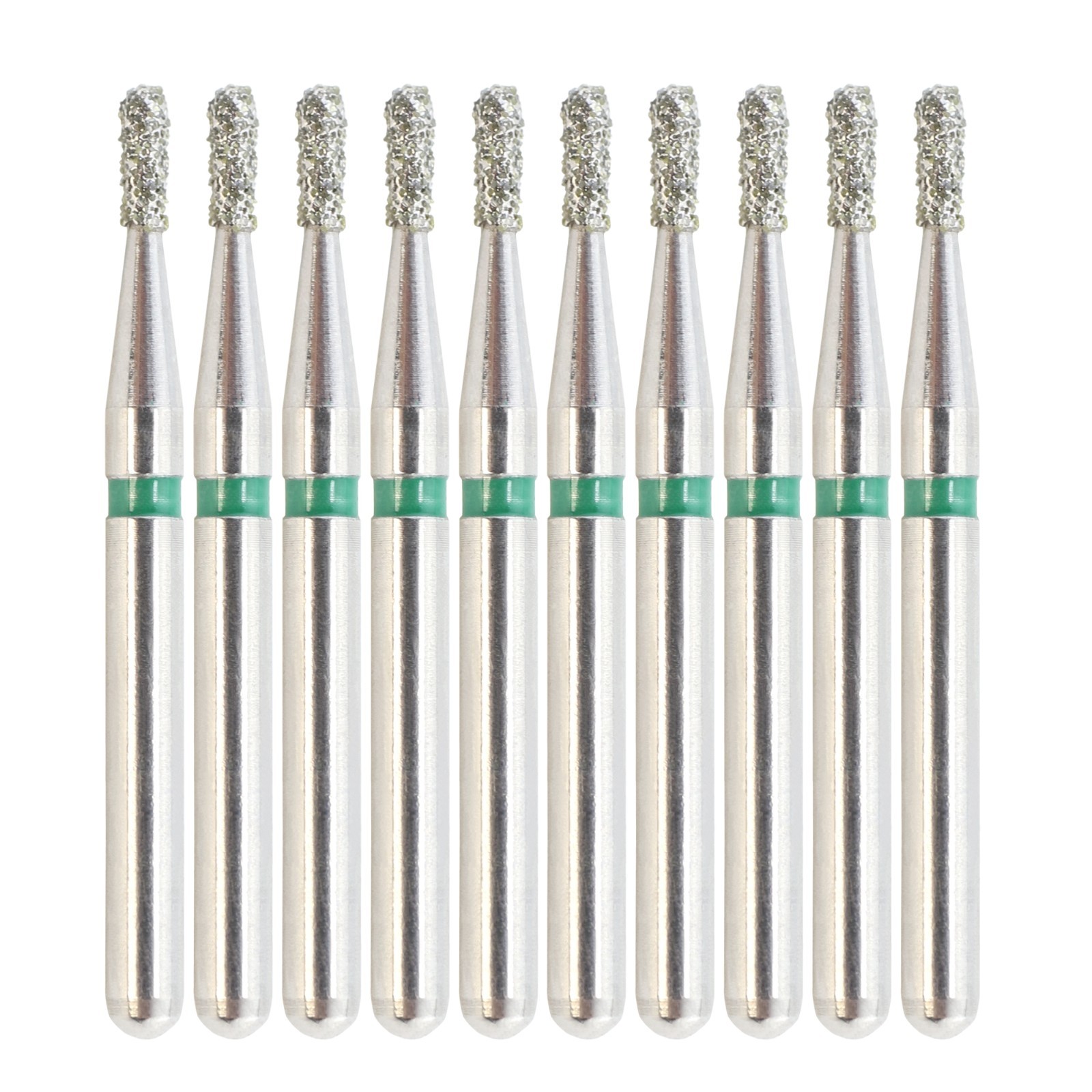 Multi-Use Dental Diamonds Pear FG Burs 830 830L Medium Coarse Grit High Speed