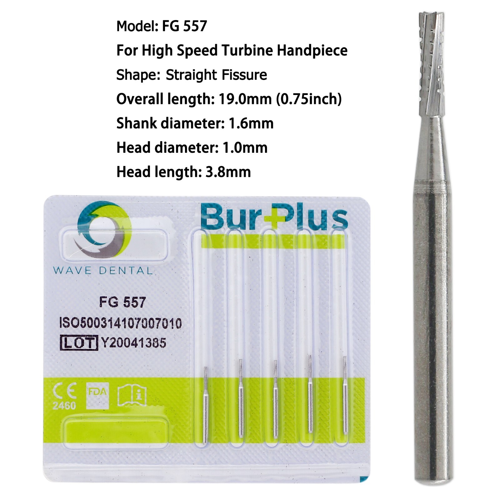 Wave Dental Carbide Burs FG Round Burs High Speed Friction Grip FG 4 6 8 330 245