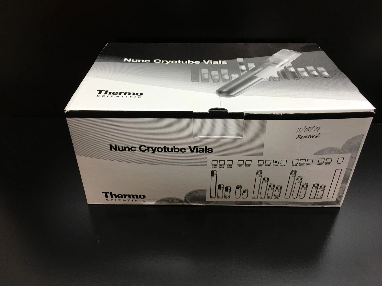 Thermo REF 377267 Cryotube 1.8mL Vials Biobanking Cell Culture 250pcs
