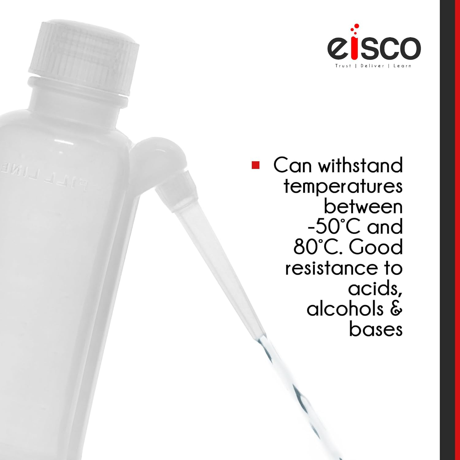 Wash Bottle, 500ml – Polyethylene – Translucent, Unbreakable – Screw Cap with Do
