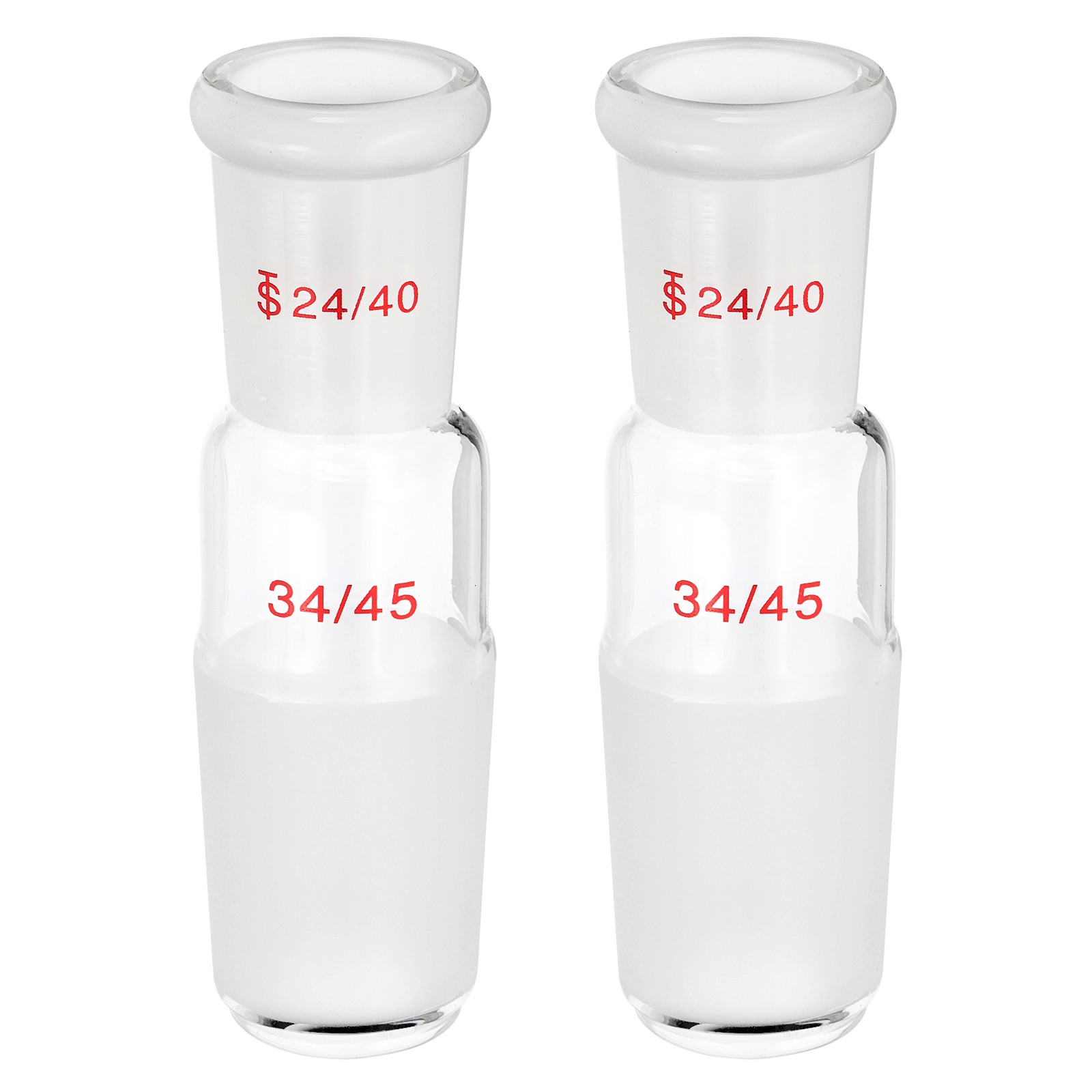 Glass Reducing Connecting Adapter, 2 Pcs from 24/40 to 34/45, Style 12