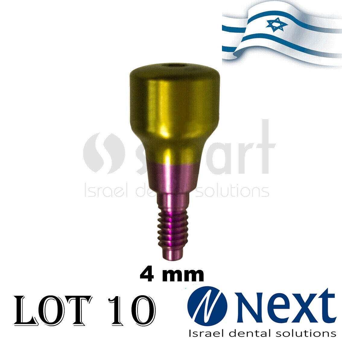 Lot x 10 Healing cap MIS conical V3 C1 SP Fit abutment 4 mm only!