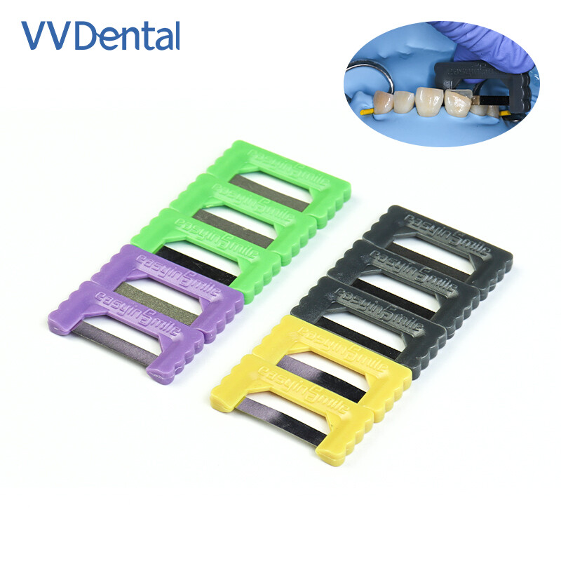 10Pcs Dental Interproximal Reduction Strip Orthodontic Polishing IPR Strips Kit