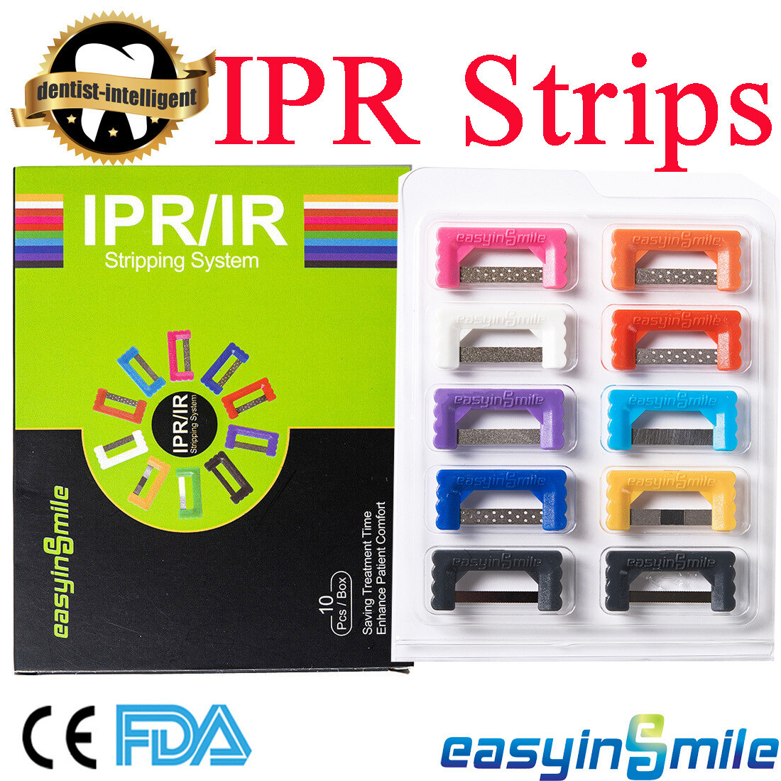 10X Dental Ortho IPR Strips Interproximal Reduction Polishing Strip Serrated Saw