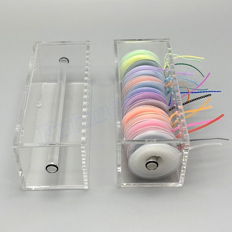 Dental Orthodontic Power Chains Dispenser Storage Box Acrylic Placing Holder