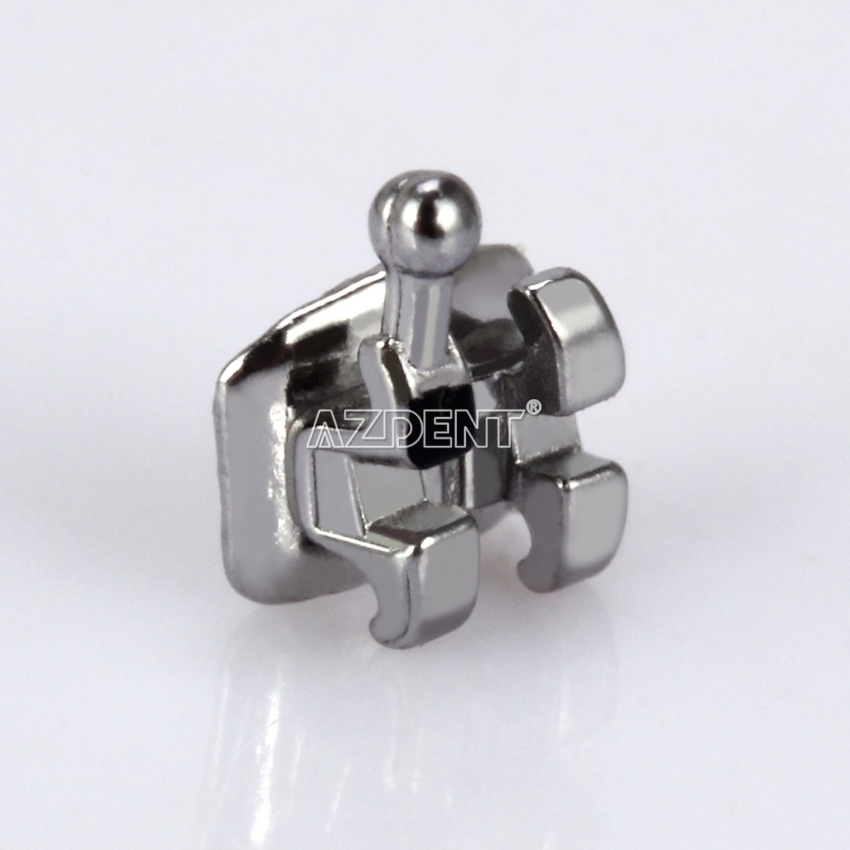 10X AZDENT Orthodontic Brackets Split Welding Mini Roth 022 Hook 345 Laser Mark
