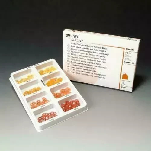 Dental Sof-Lex soflex Contouring Polishing 240 Discs Kit 2380
