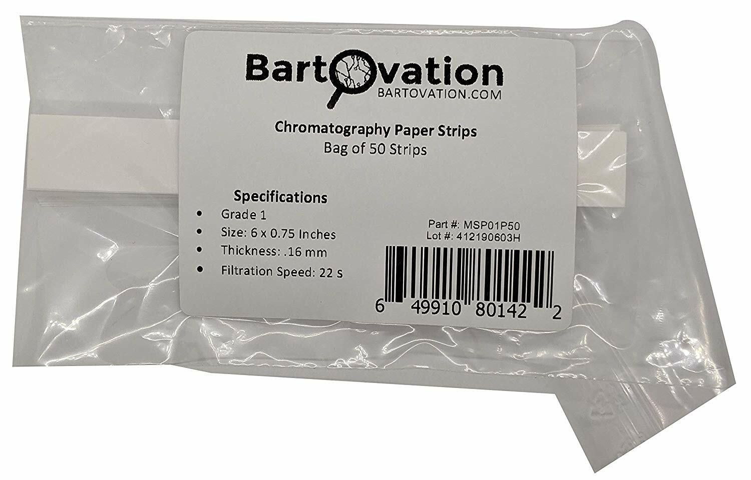 Grade 1 Chromatography Paper 6×0.75 IN for Labs, School, Pigment Separation