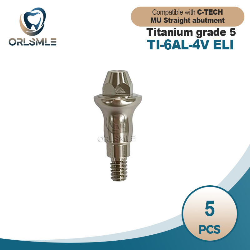 5 pcs Multi unit straight abutment fits to C-TECH platform D5.0