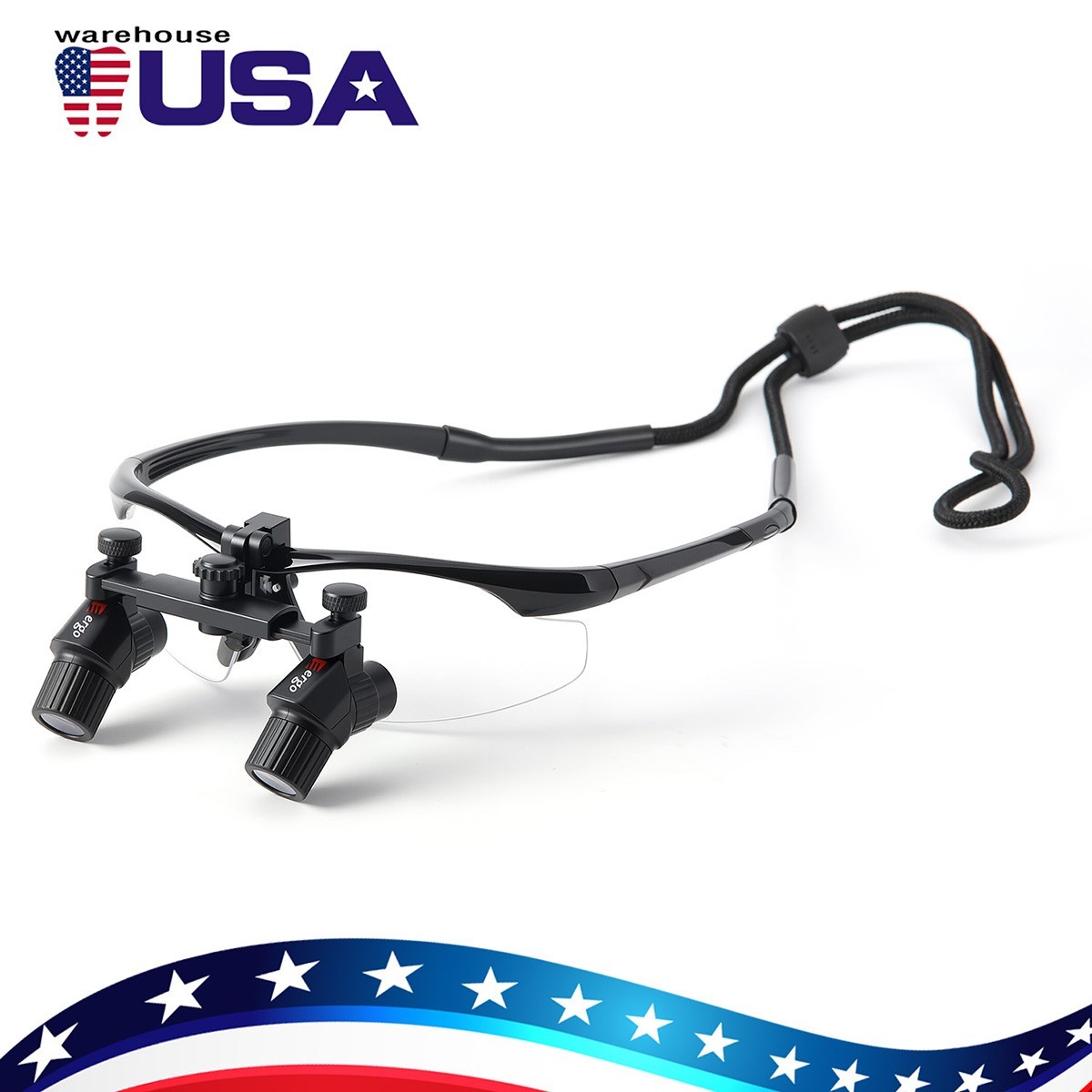4.0X Dental Surgical Medical Ergo Loupes Magnifier Binocular Magnifying Glass AZ