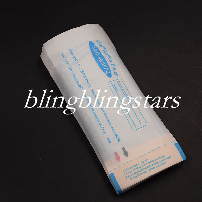 1 Box Dental Self-Sealing Sterilization Pouches Bags 2 1/4″ x 5 1/8″57*130mm