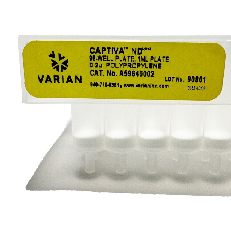 Varian Captiva™ 1mL 96 Well Microplate 0.2µm FILTER Lipid – LAB LABORATORY