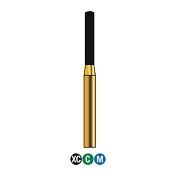 G/146-014S | Reusable Gold Diamond Burs Round End Cylinder Shaped
