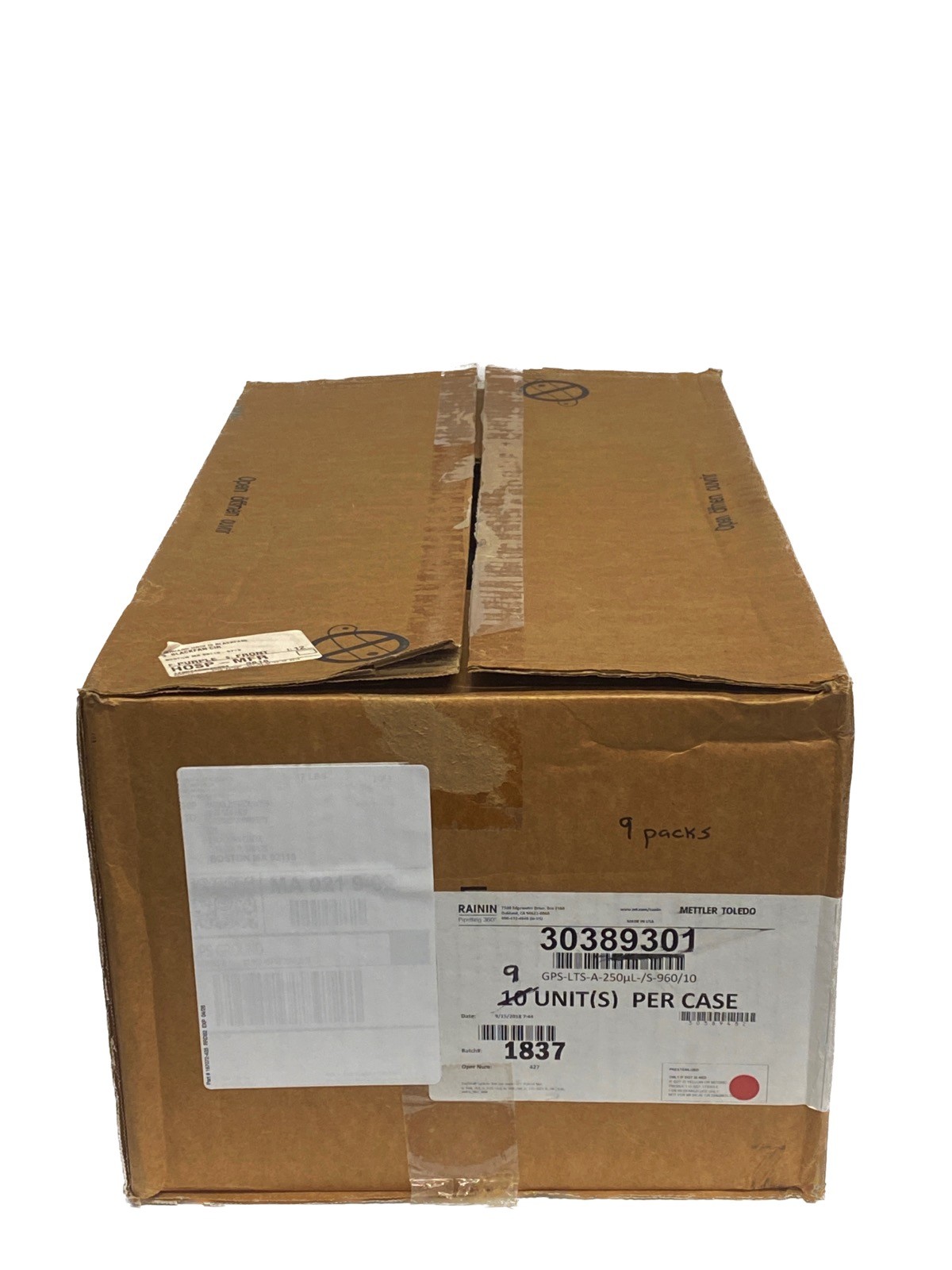 (8640) RAININ Green-Pak SpaceSaver LTS 250uL Pipette Tip Refill 90×96 30389301