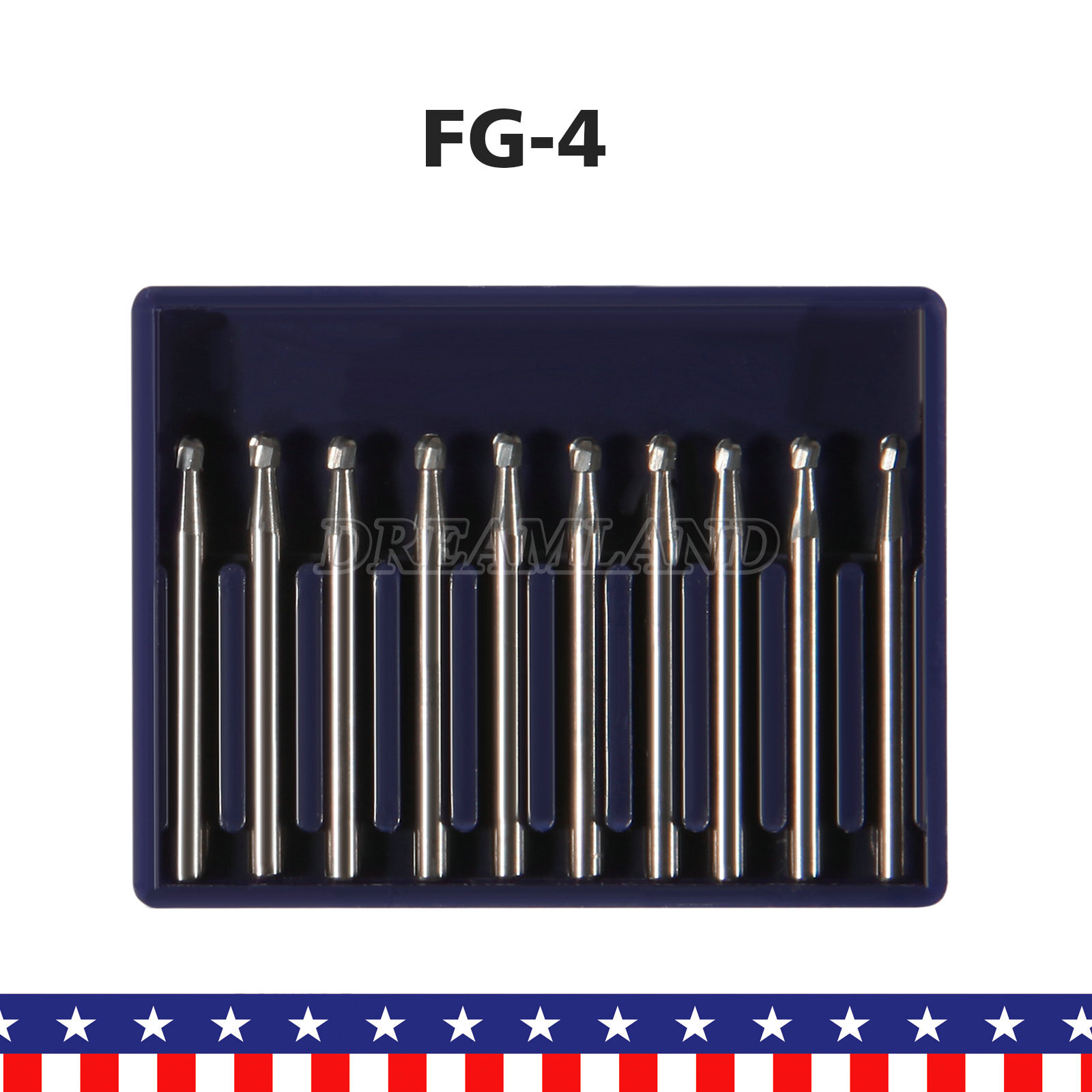 FG4 FG #4 Dental Carbide Burs, (100 Pack) – High Speed Friction Grip