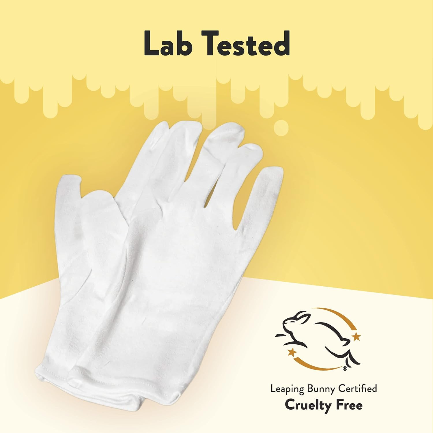 Premium 100% Cotton Gloves – Washable & Reusable Overnight Dry Hands Treatment –