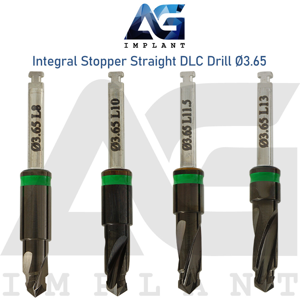 Ø3.65 Integral Stopper DLC Drill External Irrigation Step And Stop Tool Carbon