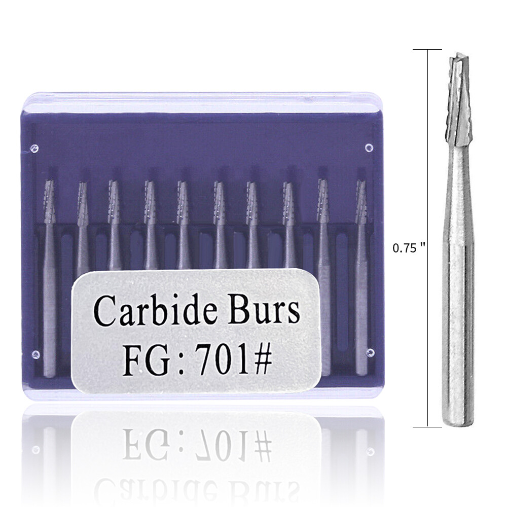 10pcs/1Pack Dental Tungsten Carbide Drill Burs FG Bur for High Handpiece 4types