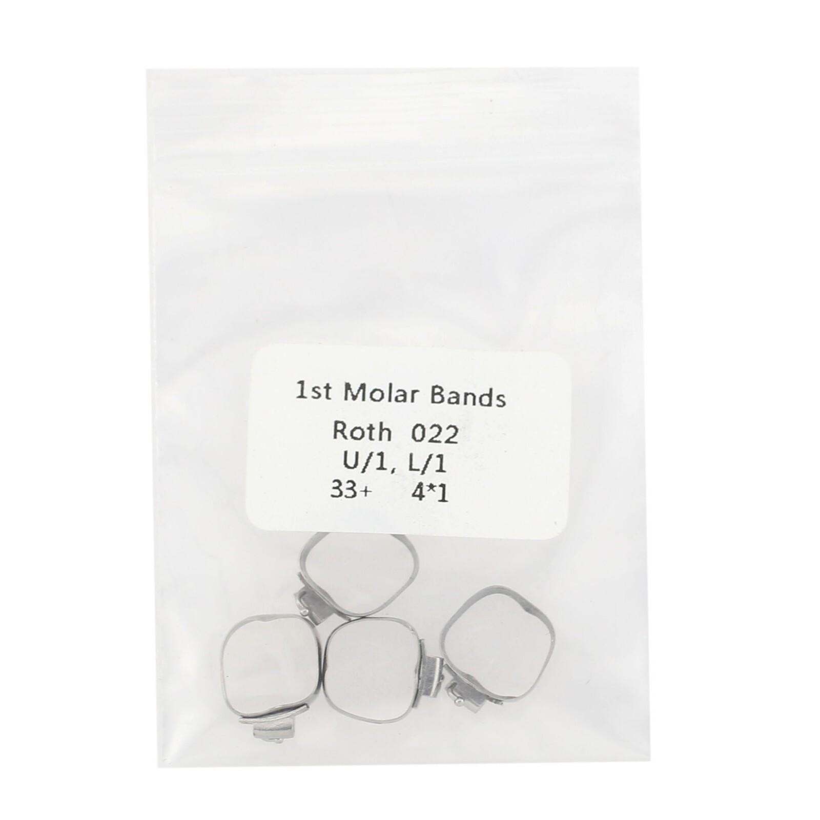 Dental Orthodontic Band Buccal Tube First Molar Band Roth 022 #32-#44 Pre-Welded