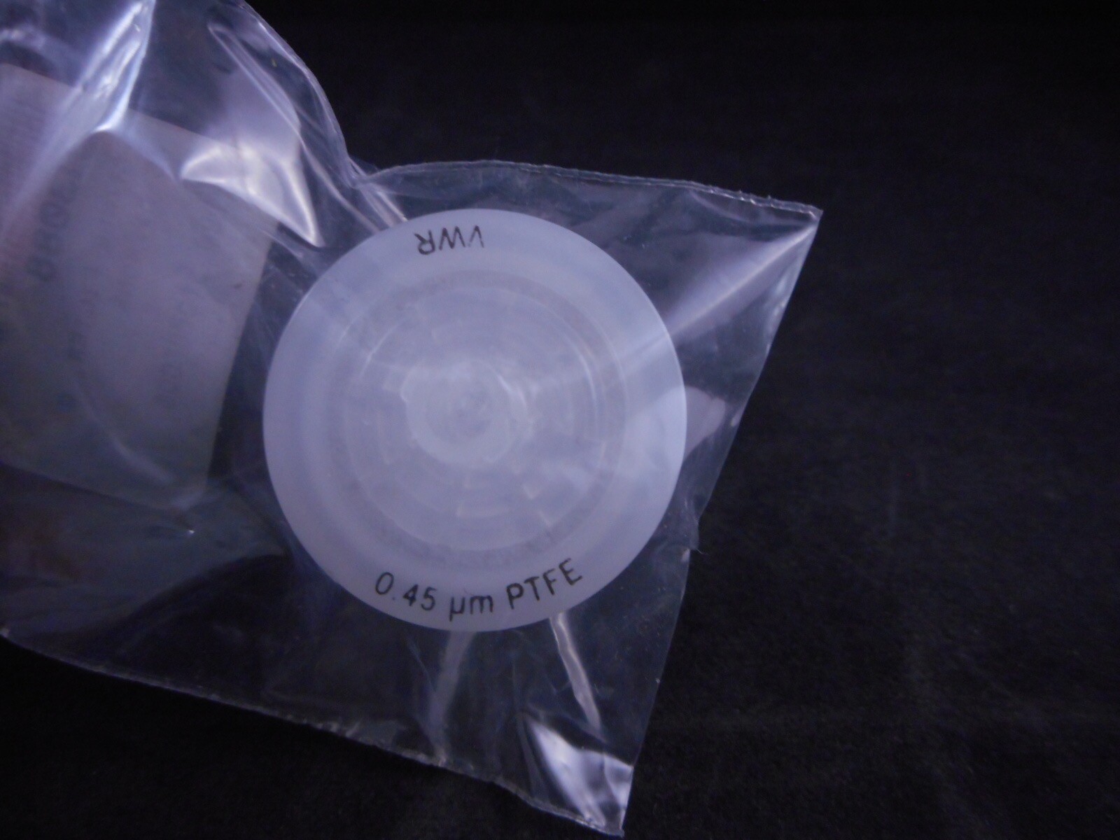 VWR Syringe Filter w/ Polypropylene Housing 25mm PTFE 0.45µm 28145-497 1/PACK