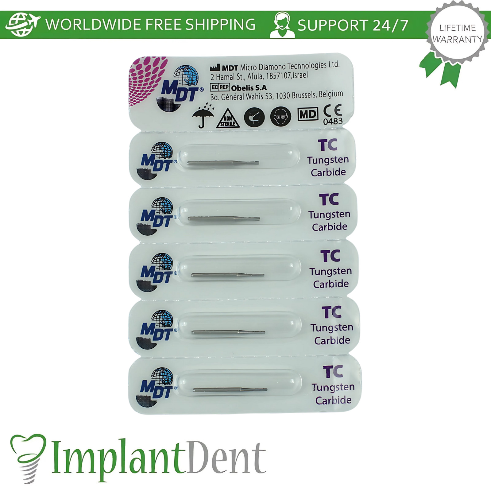 MDT Dental Amalgam restorations Prep FG Carbide Burs cavity preparation