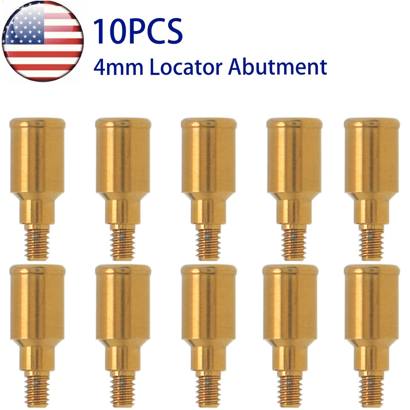 US Dental Attachment Abutment PAØ3.5mm Removable Male Caps Tool for Zimmer