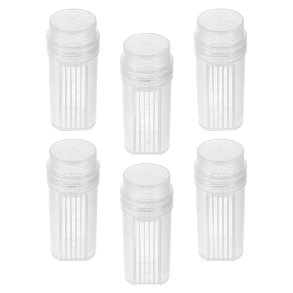 6 Pcs Staining Tank for Slides Lab Microscope Supplies Clear Plastic Jar
