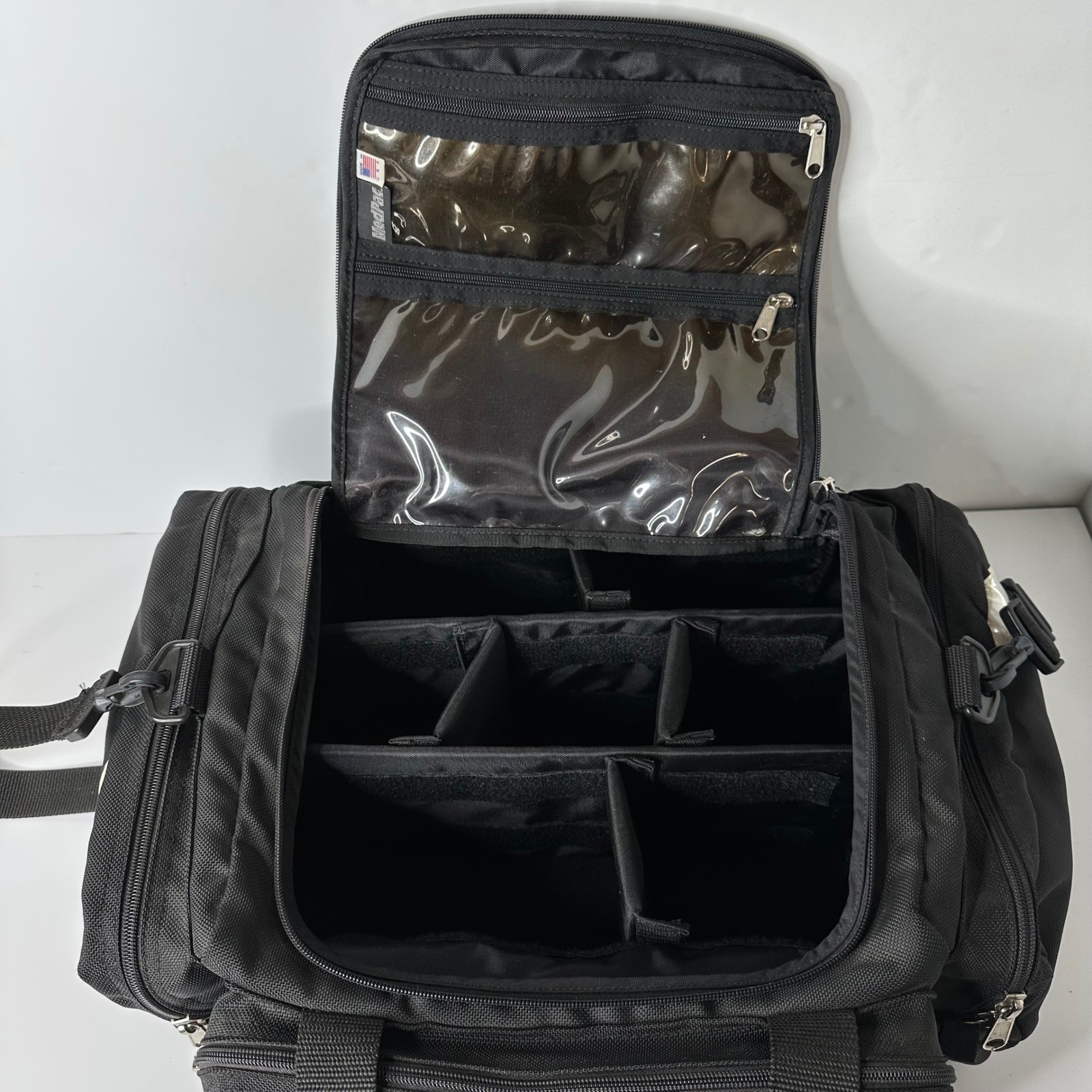 MedPac Black Ballistic Nylon Professional Field Medic Bag Athletic Trainer USA