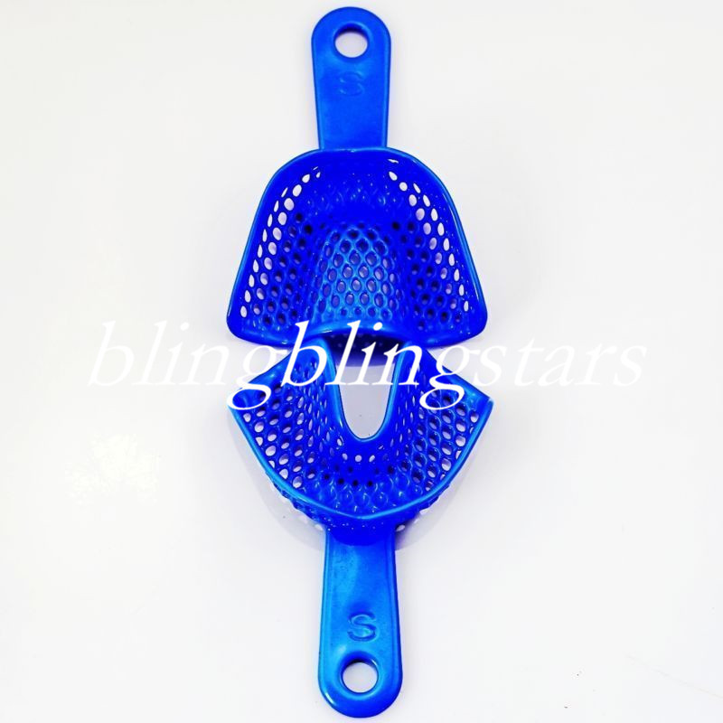 Dental Plastic-Steel Impression Tray Small Size Upper/Lower Denture Instruments