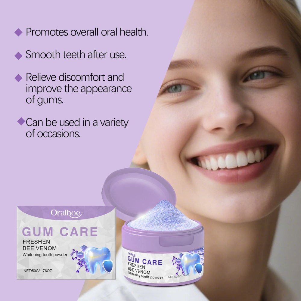 bee venom ple tooth powder fo delicate clean tooth stains