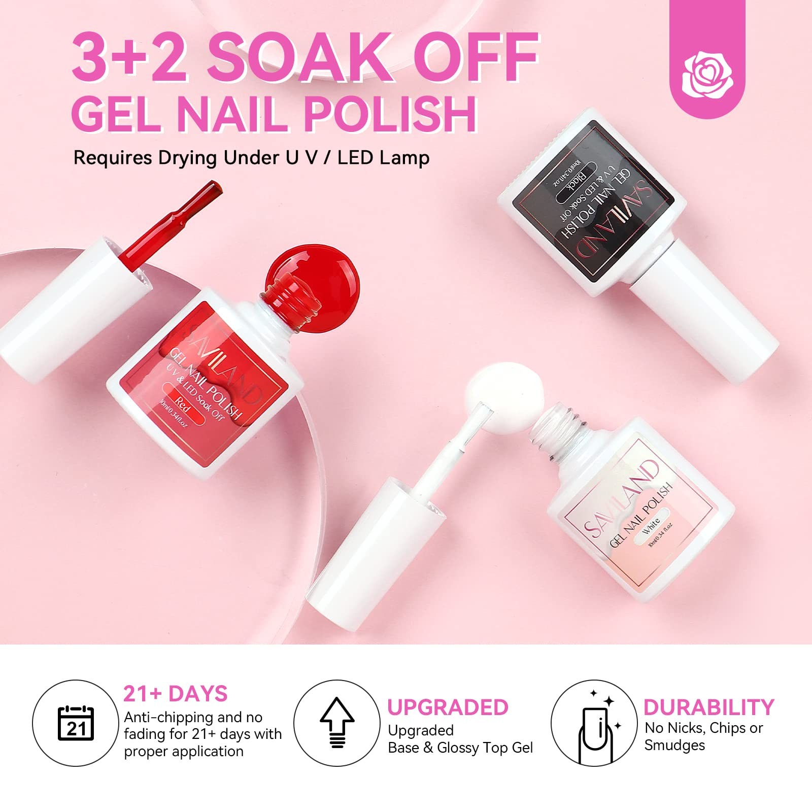 SAVILAND Acrylic Nail Kit for Beginners – Professional Gel Nail Art Set