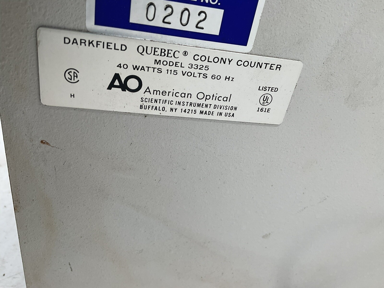American Optical Darkfield Quebec Colony Counter 3325