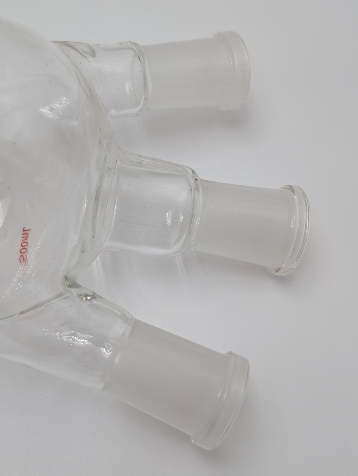 Laboratory Glass 500ml 3 Angle Neck Round Bottom Boiling Flask~24/40 Joint
