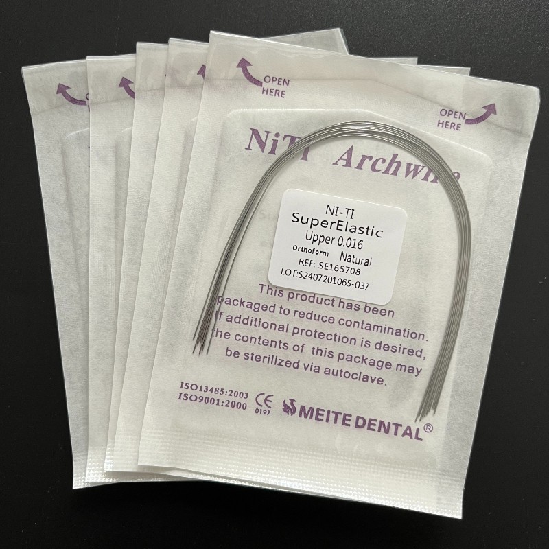 500 Bags Dental Ortho Super Elastic Niti Round Arch Wire Nature Form 5000Pcs