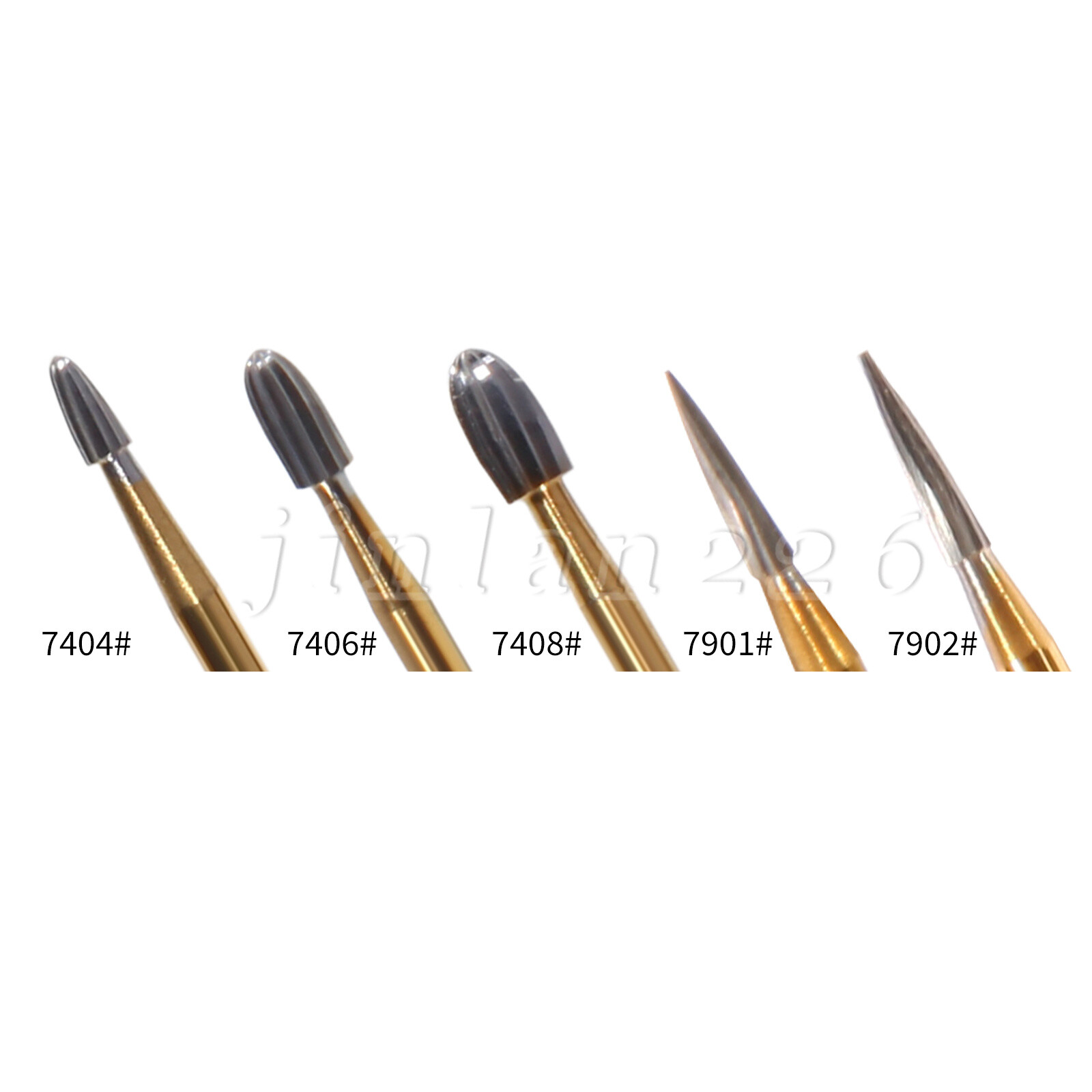 Dental Carbide Tungsten Trimming Finishing Drills Burs Egg Football Round