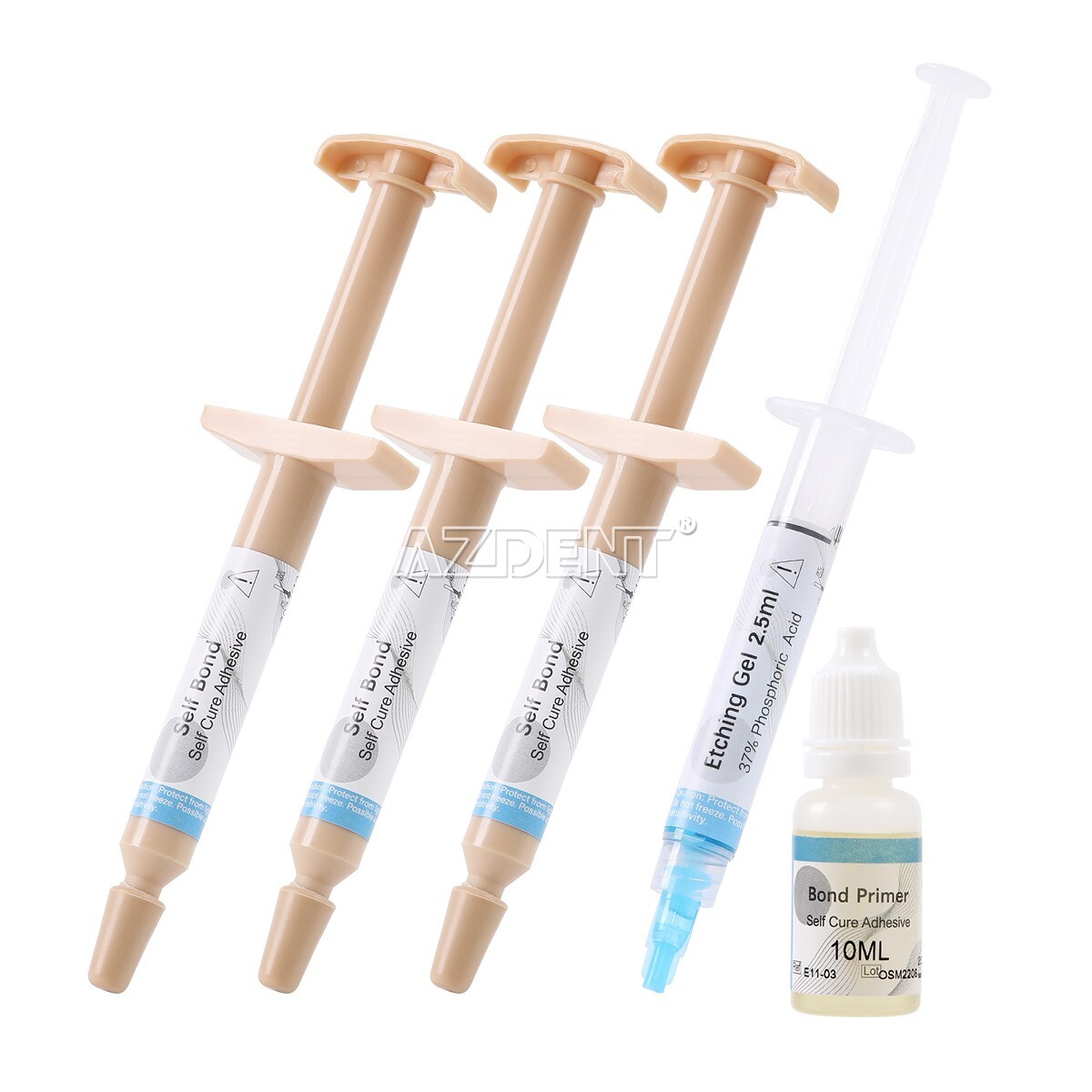No-Mix Orthodonti Adhesive Kit with Primer Paste & Aid Ethant Gel 35 Brushes