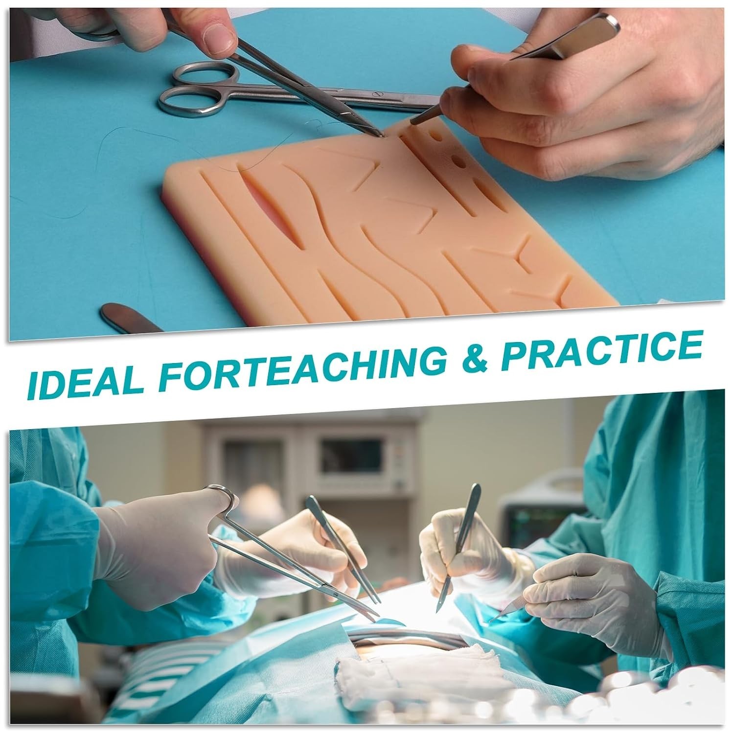 Reusable Suture Practice Kit with Realistic Pad – Perfect for Medical Students