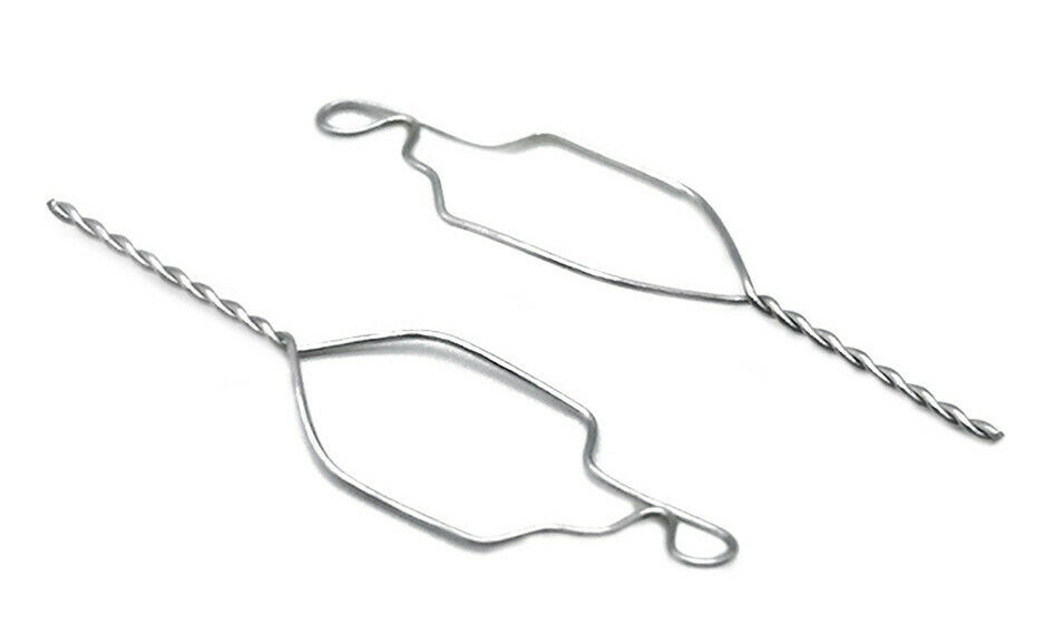 Dental Orthodontic Twisted Kobayashi Ligature Wires For Bracket 012 Short Weld