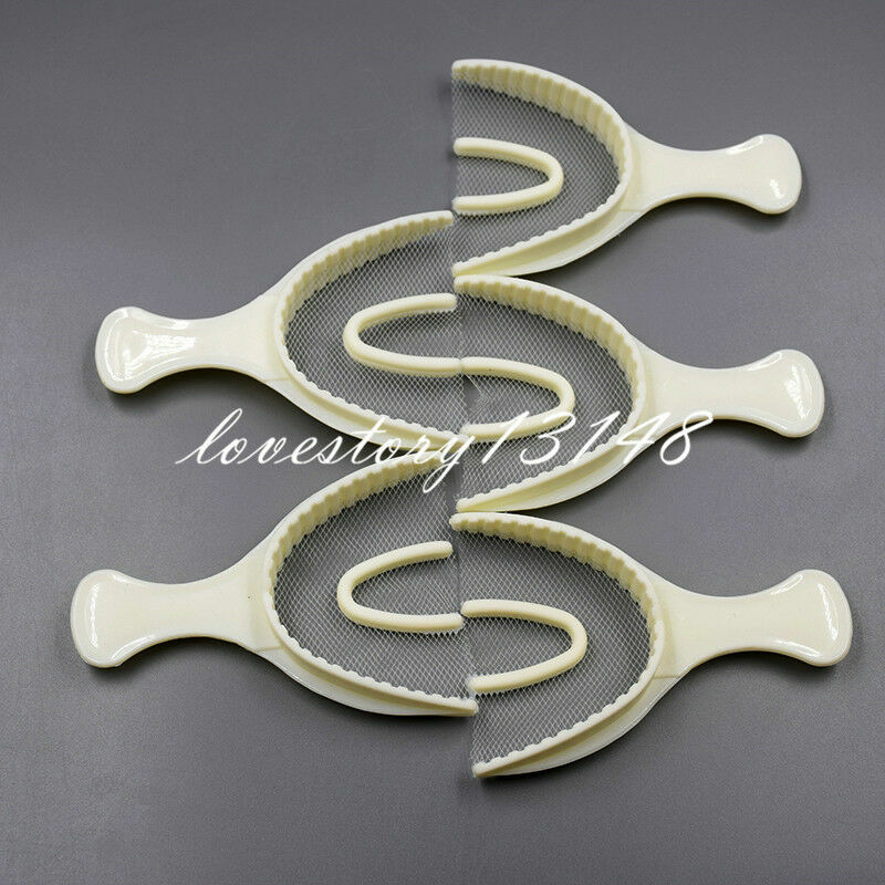 Dental 100Pcs Large Full Arch Disposable Bite Registration Tray Impression Trays