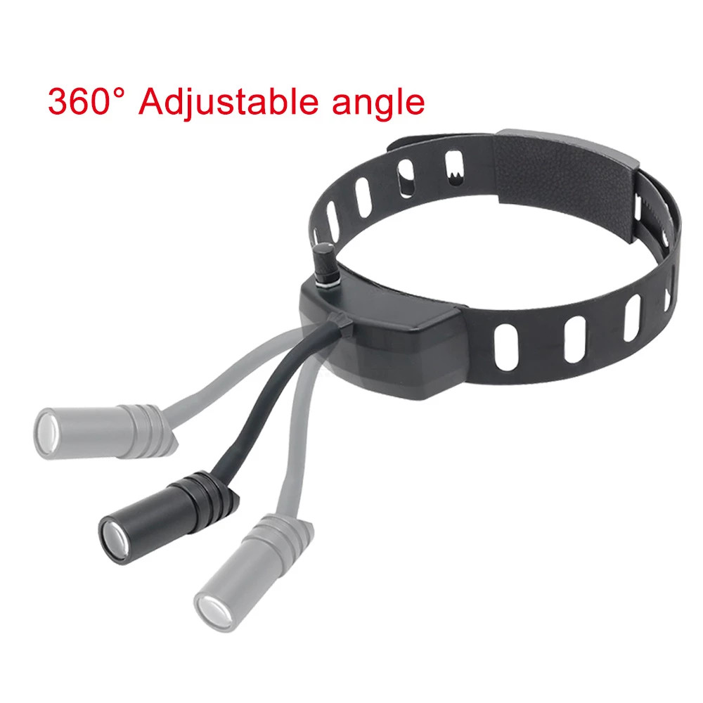 5W LED Dental Wireless Headband Head Light ENT Medical LED Headlight Black