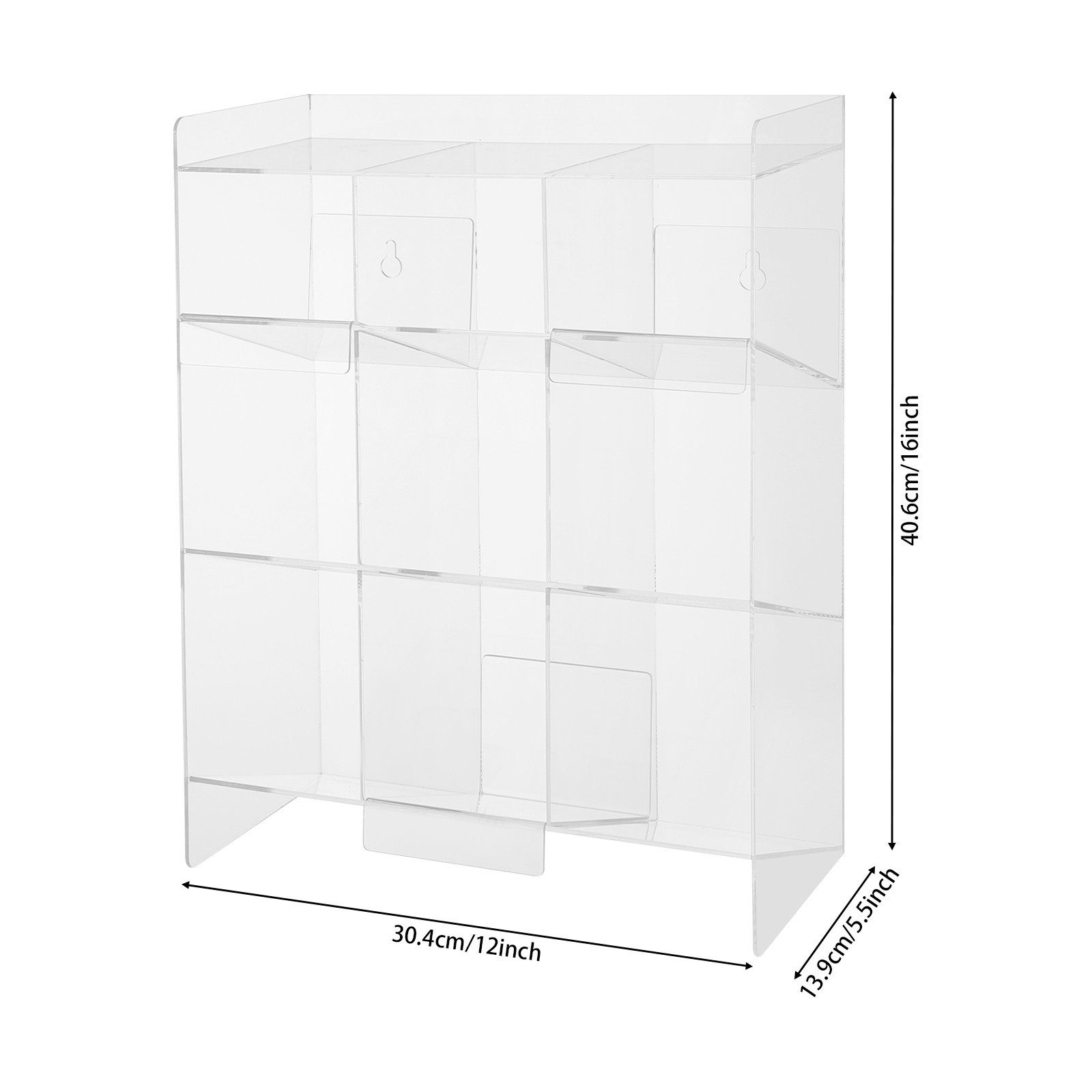 Clear Acrylic Tube Rack | Wall Mounting & Countertop Tube Organizer Holder