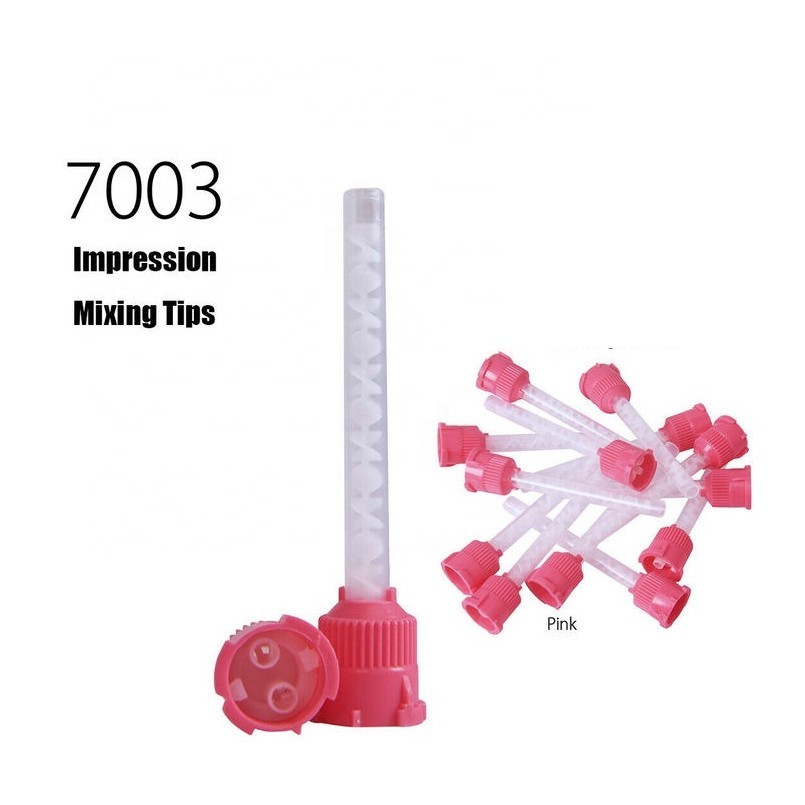 Dental Impression Material Mixing Tips Disposable Mixer Nozzle Mix Head 100PCS