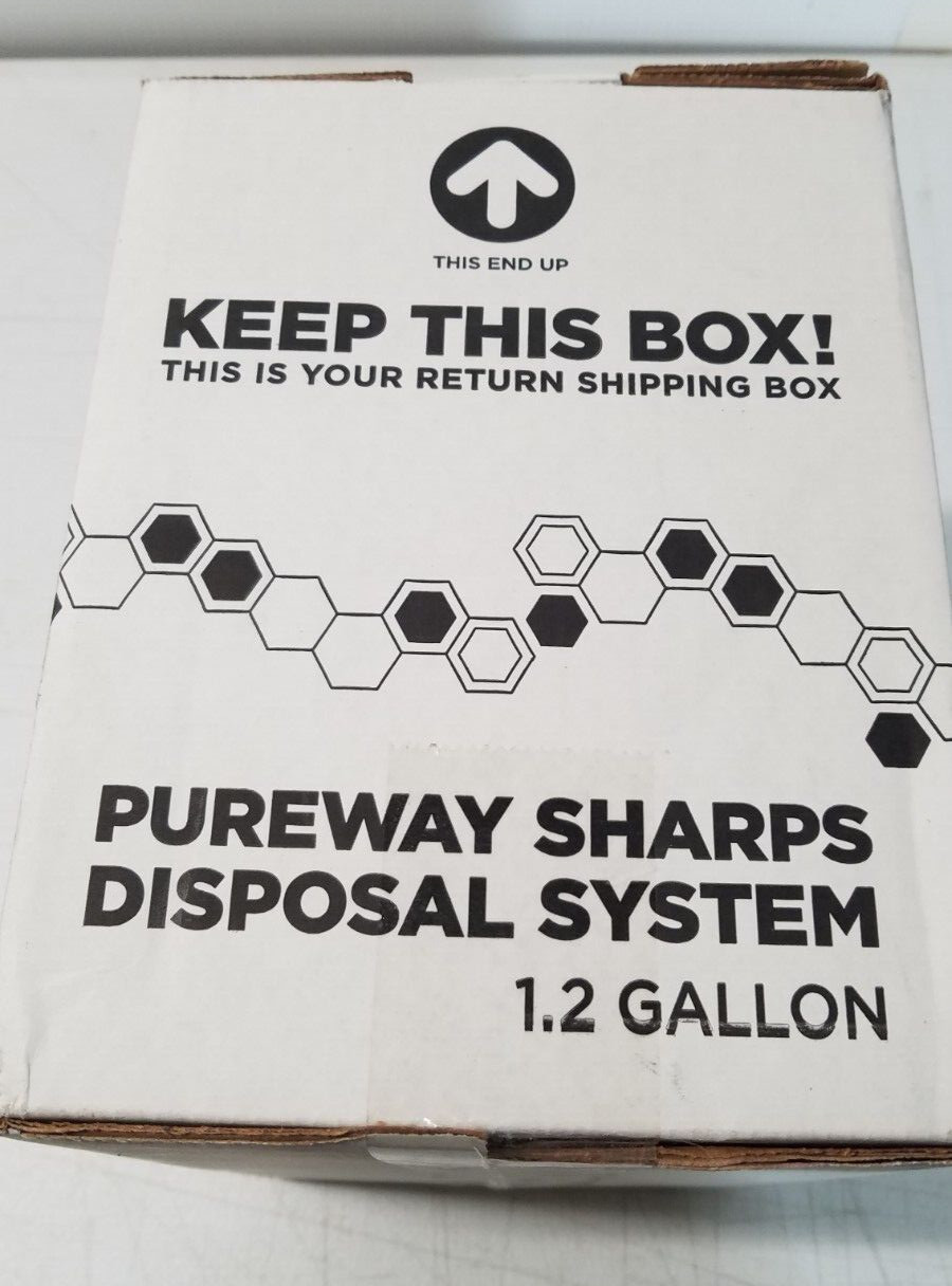 Sharps 1.2 Gallon Disposal System Return Shipping Box New 1248JR