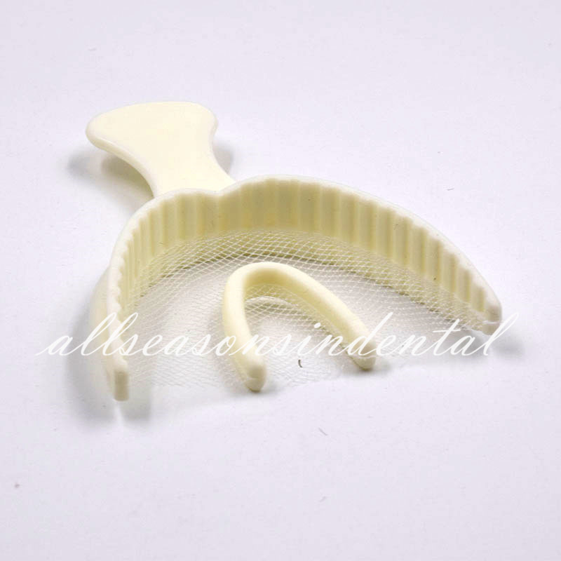 100Pcs Large Dental Impression Disposable Registration Full Arch Bite Tray Trays