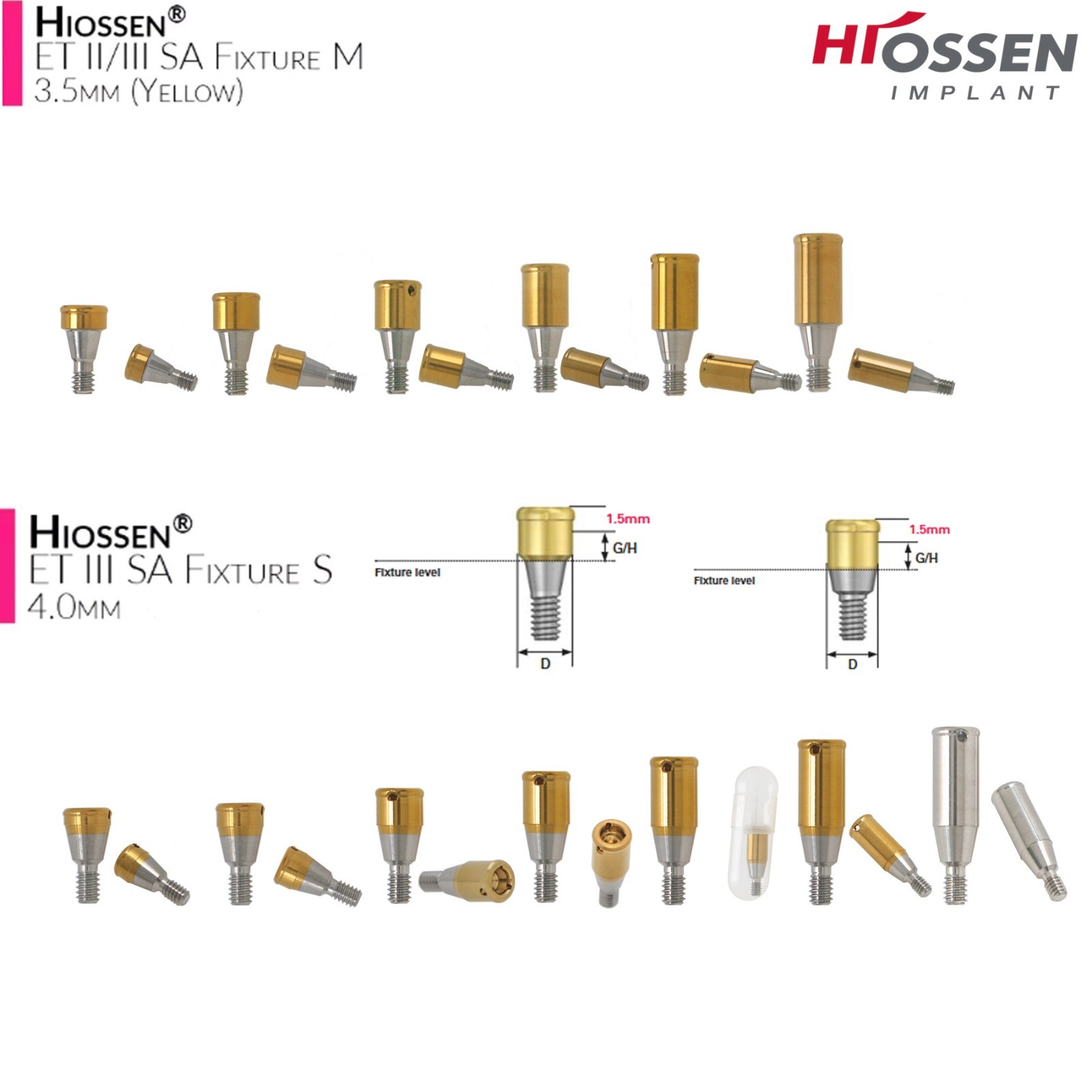 Dental Locator Abutment Compatible Hiossen Osstem Regular Mini Platform Titanium