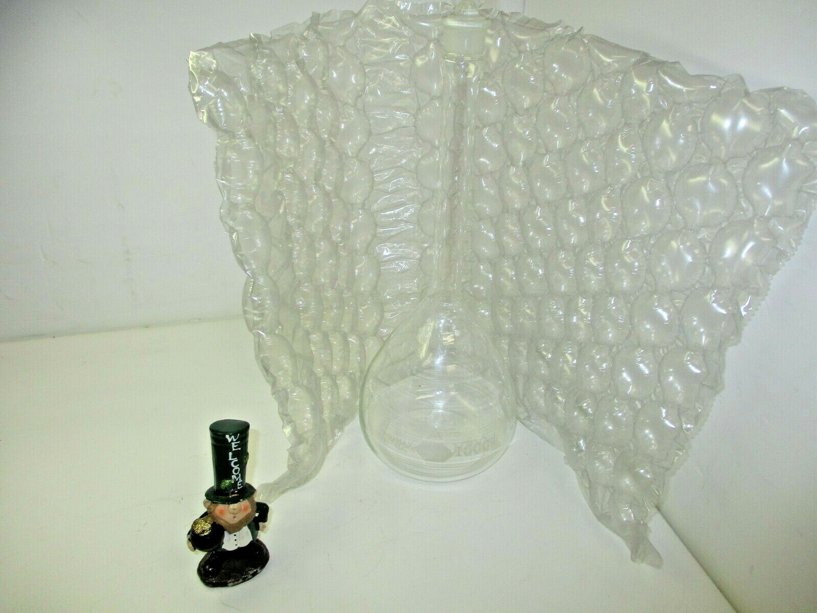 Vintage Kimax TC 20C 1000mL Glass Volumetric Flask Lab Equipment Bunsen Burner