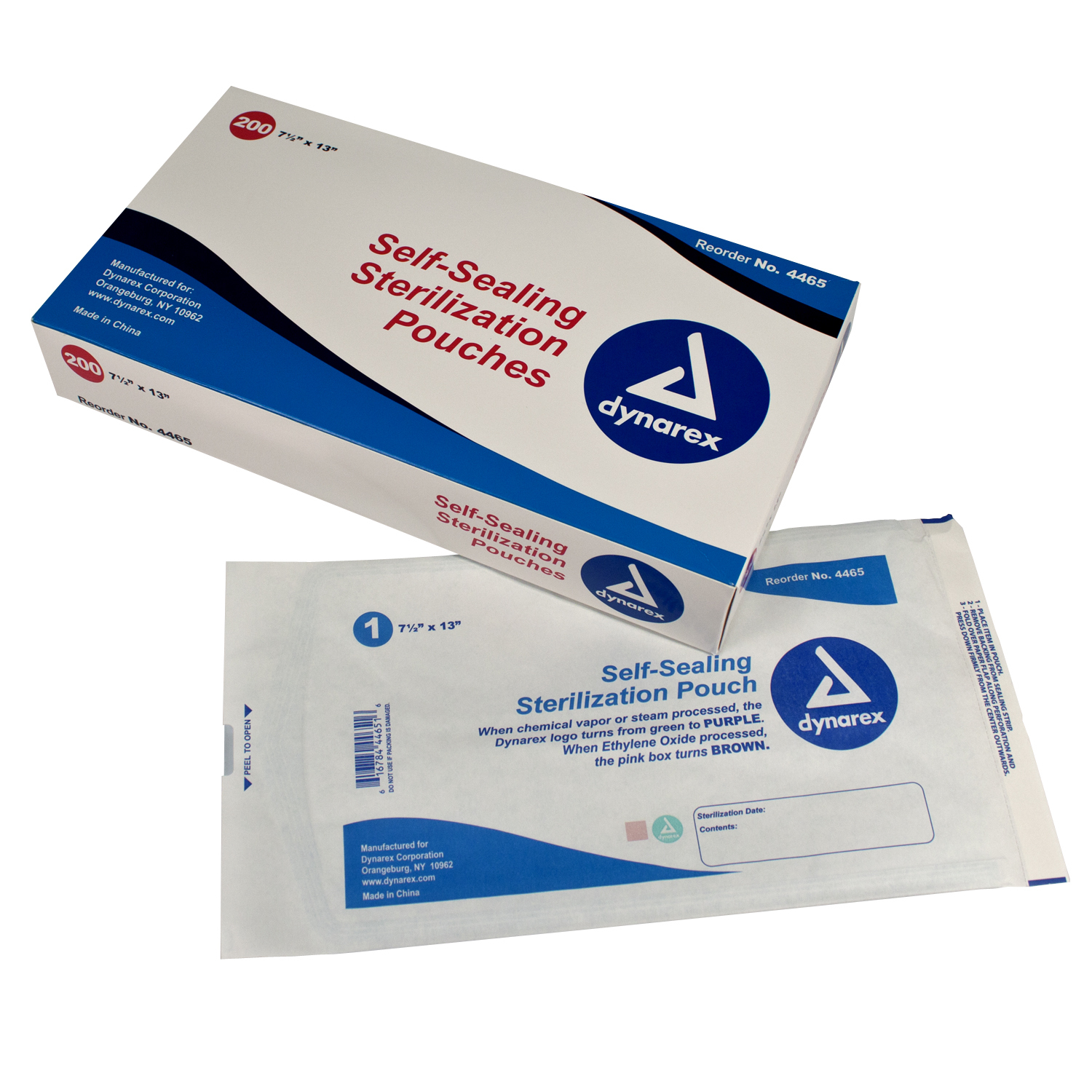 Self Seal Sterilization Pouches 7.5″ x 13″ (200 pcs) #4465, 20%OFF &
